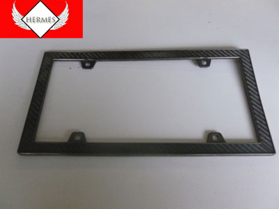 Carbon Fiber Design License Plate Frame